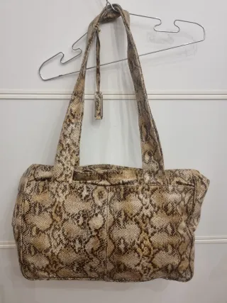 Borsa Pelle Francesco Biasia Beige/Marrone
