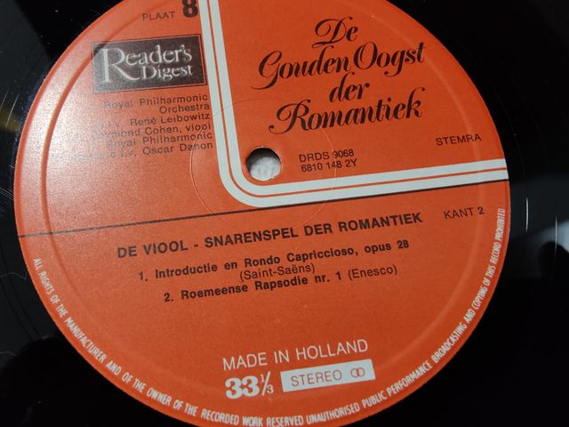 Vinilo Deviol-snarenspel der romantiek