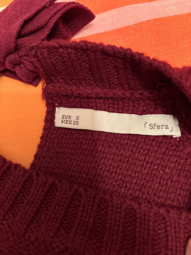 Jersey de punto burdeos