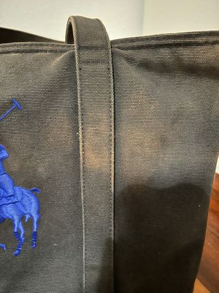 Bolso Tote Polo Ralph Lauren Negro y Azul