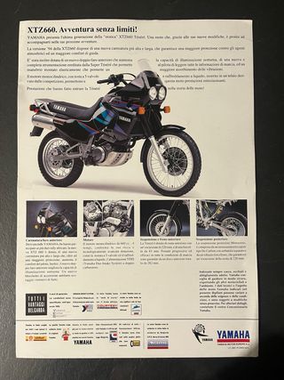 Depliant Yamaha XTZ660 Ténéré Avventura