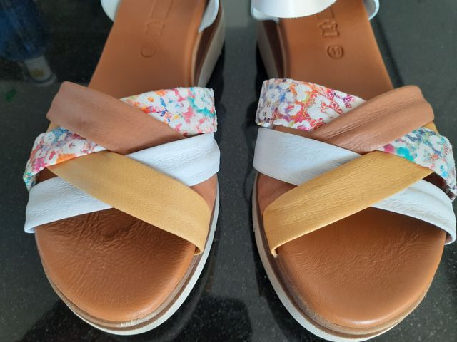 Sandalias Multicolor Talla 41 Mujer