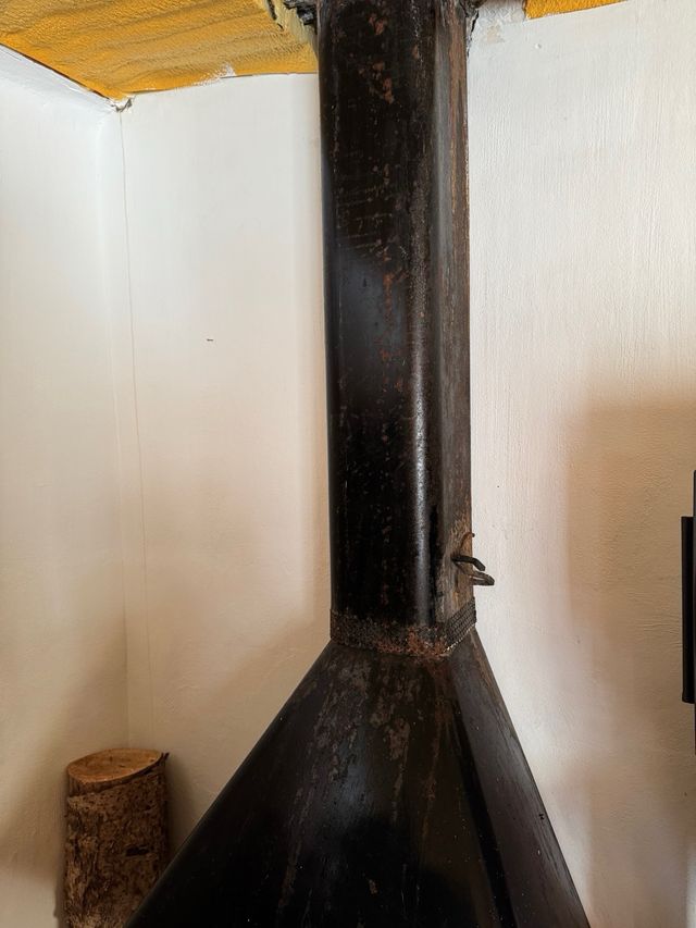 Chimenea de leña interior