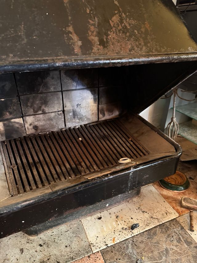Chimenea de leña interior