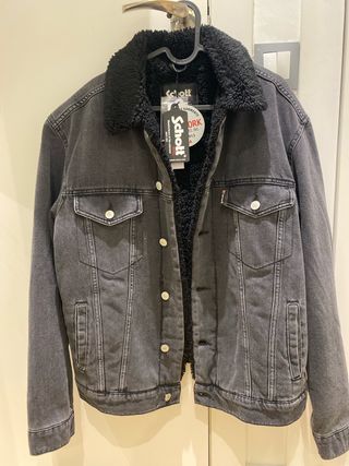 Chaqueta vaquera Schott forro interior borreguito.