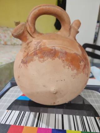 Botijo carretero de barro