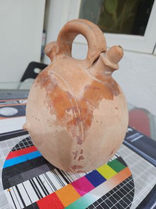 Botijo carretero de barro
