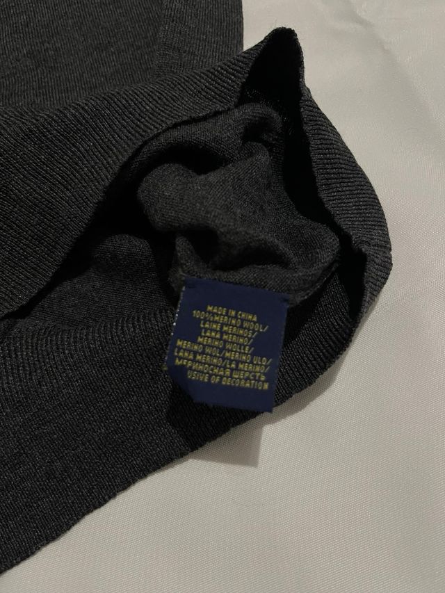 Polo Ralph Lauren Jersey Cuello Pico Gris Talla L