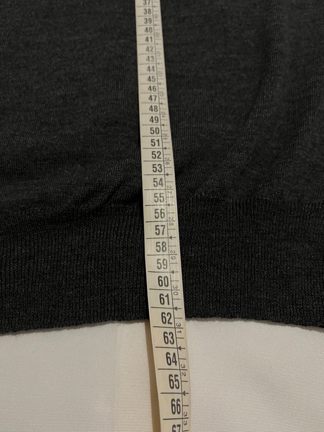 Polo Ralph Lauren Jersey Cuello Pico Gris Talla L