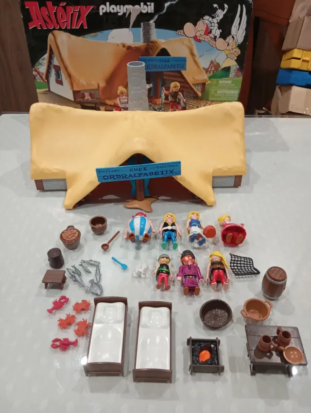 Playmobil Astérix Chez Ordralfabetix + personajes
