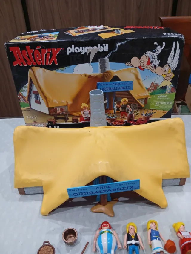 Playmobil Astérix Chez Ordralfabetix + personajes