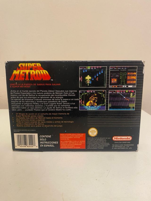 Super Metroid SNES (PAL España)