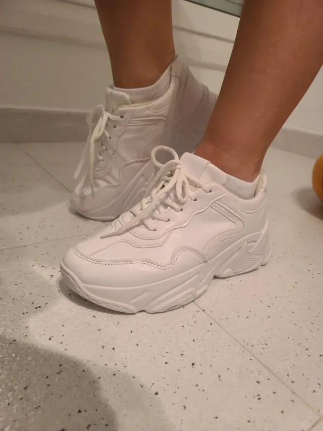 Zapatillas plataforma blancas