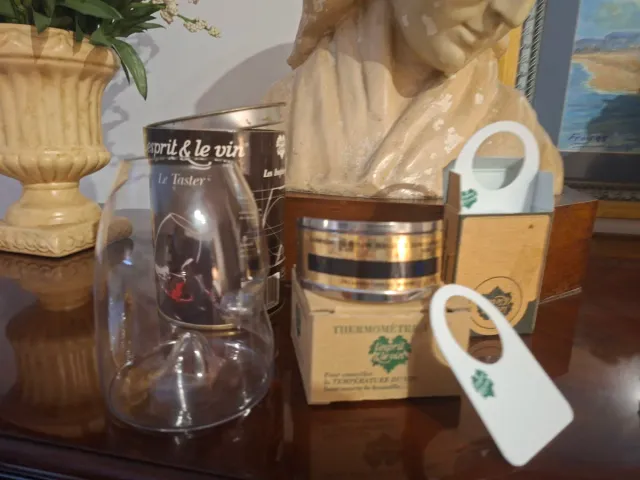 Set Decantador y Termómetro Vino +regalos