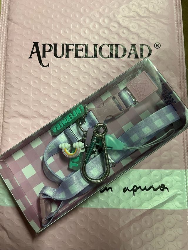 Lanyard Vichy Enfermera con Abalorios