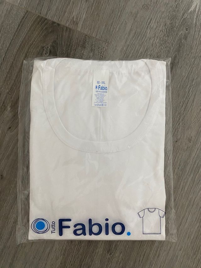 Camiseta interior hombre manga corta Fabio 60 XXL