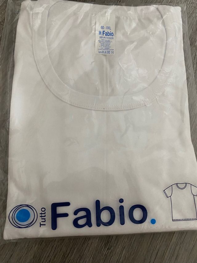 Camiseta interior hombre manga corta Fabio 60 XXL