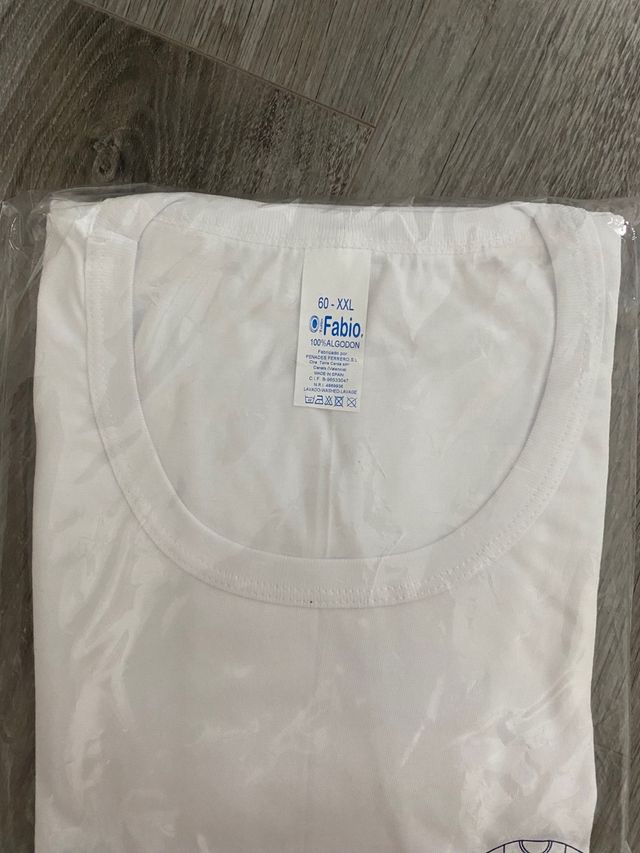 Camiseta interior hombre manga corta Fabio 60 XXL