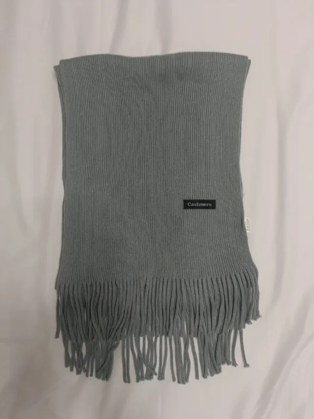 Bufanda de cachemira gris