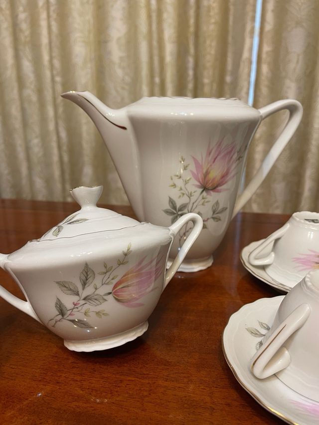 Servizio Tè 6 Tazzine, Teiera, Zuccheriera, latte