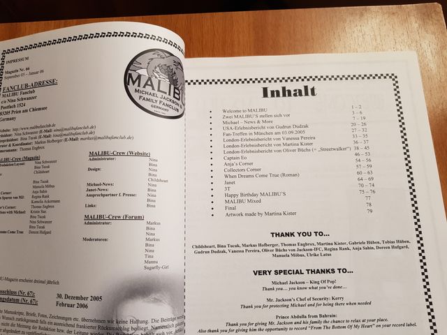Michael Jackson - Malibu fanzine nn. 37 e 66
