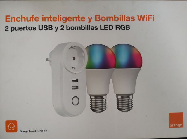 Enchufe Inteligente y Bombillas RGB Wifi Orange