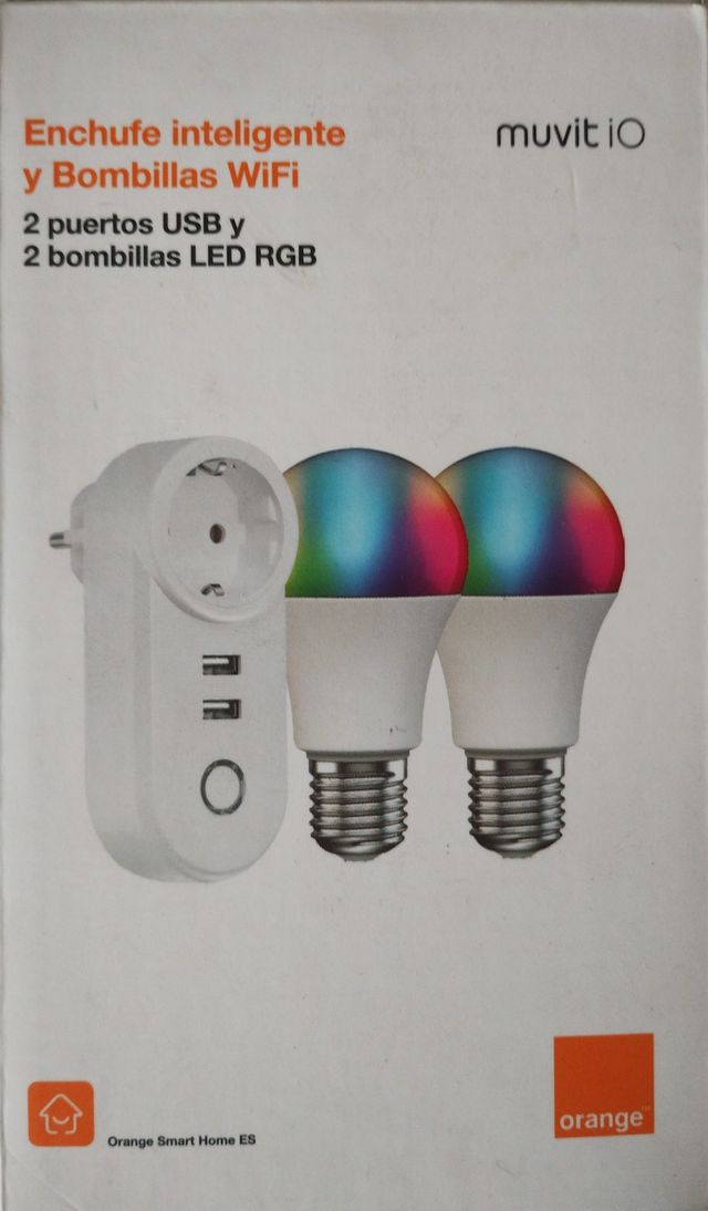 Enchufe Inteligente y Bombillas RGB Wifi Orange