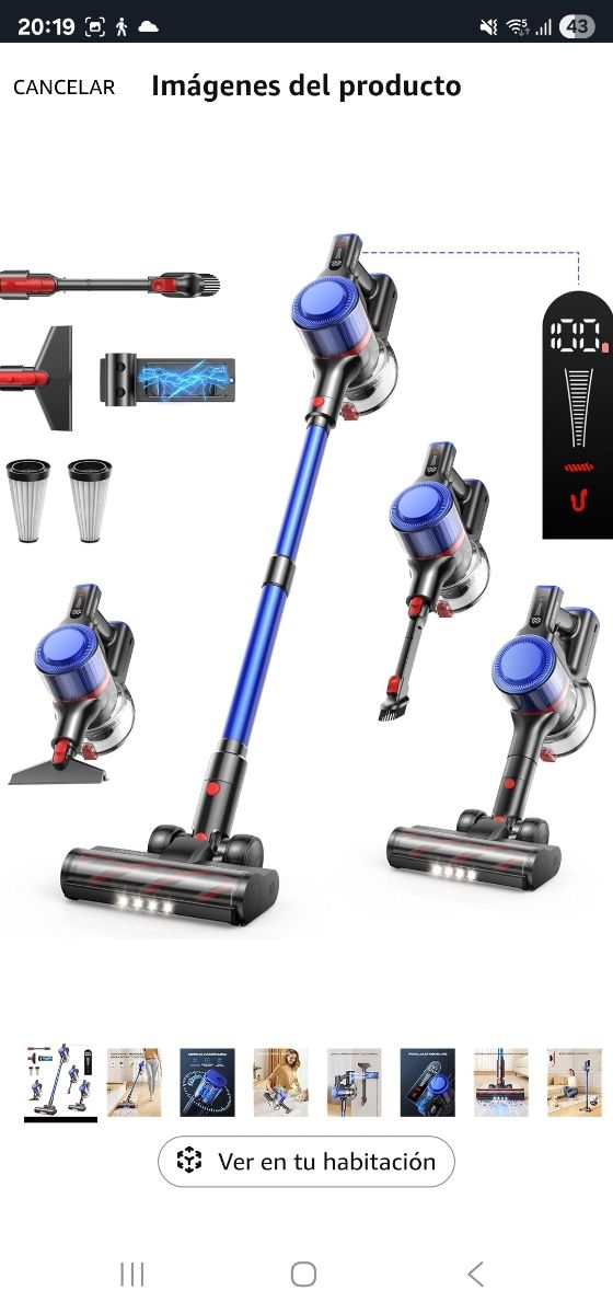 Aspiradora inhalambrica perfecto estado