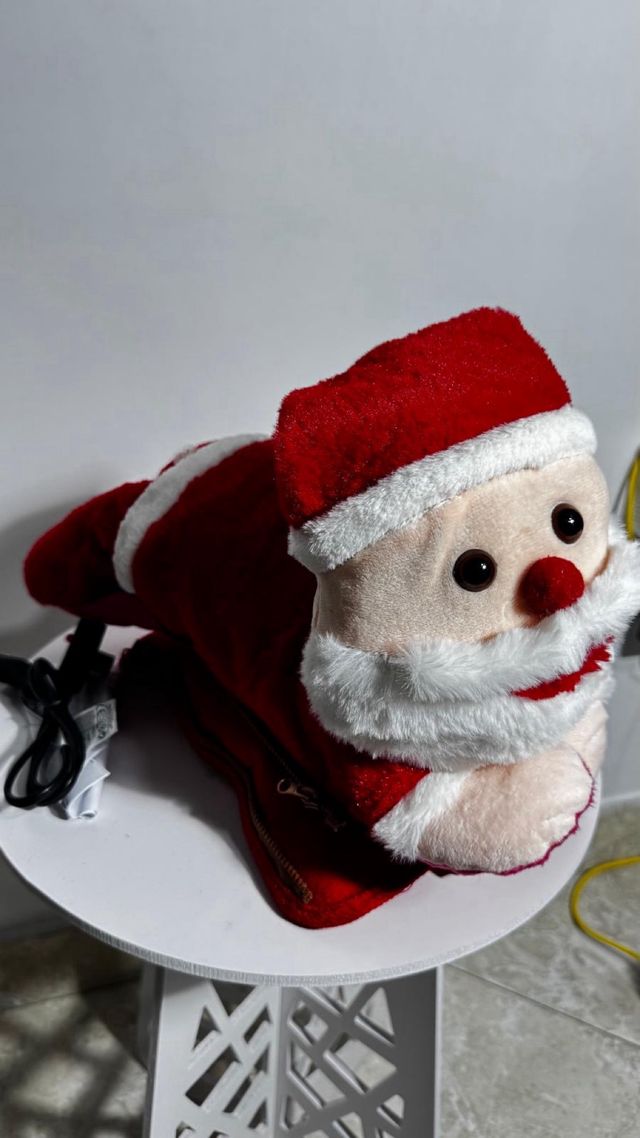 Borsa acqua calda peluche Babbo Natale