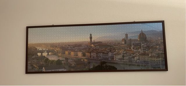 Puzzle di Firenze con cornice e vetro su misura