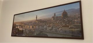 Puzzle di Firenze con cornice e vetro su misura