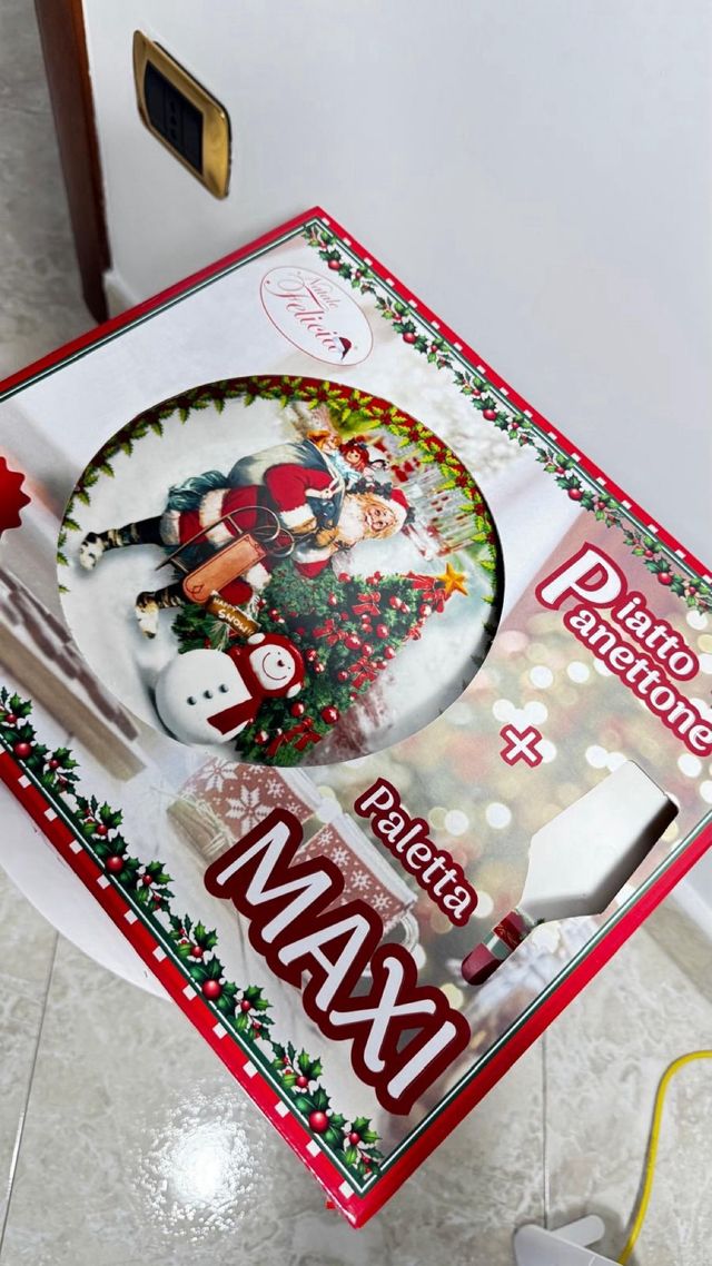Piatto Panettone Natale Felicia 30 cm