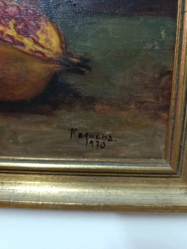 Cuadro de granadas en lienzo