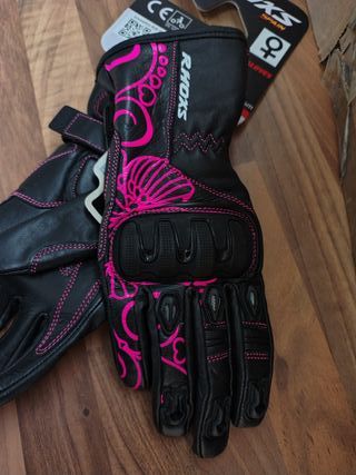 Guantes moto MUJER, 100% Piel, XXS