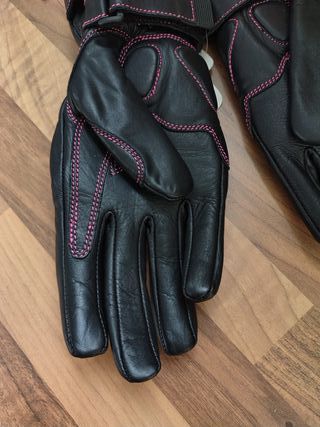 Guantes moto MUJER, 100% Piel, XXS