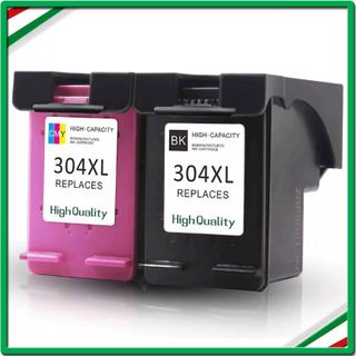 Kit 2 Cartucce HP 304XL Nero+Colore
