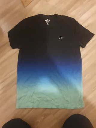 Camiseta Hollister Talla M Degradado