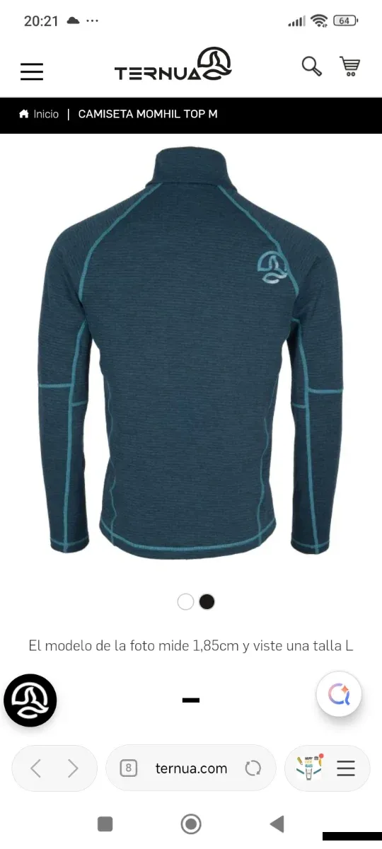 Camiseta Ternua Momhil Top Hombre T-L