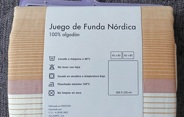 Funda nórdica cama 135 (A ESTRENAR)