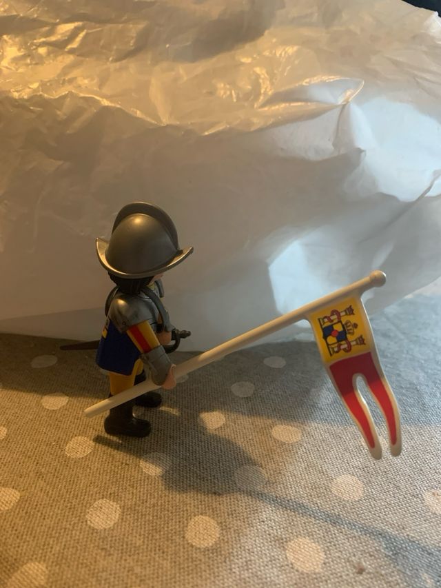 Playmobil Conquistador con Bandera