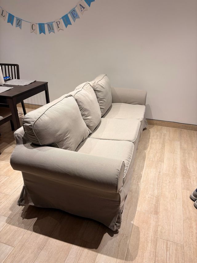 Sofá 3 plazas EKTORP Hillared beige