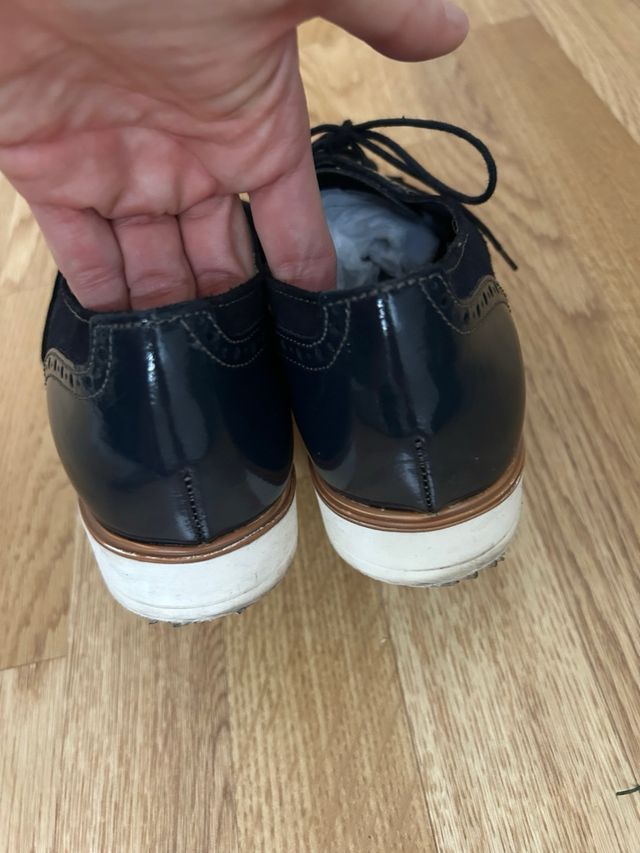 Zapatos Oxford Negros y Azules