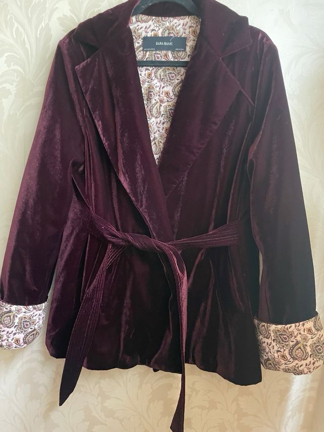 Casaco de veludo Zara Basic