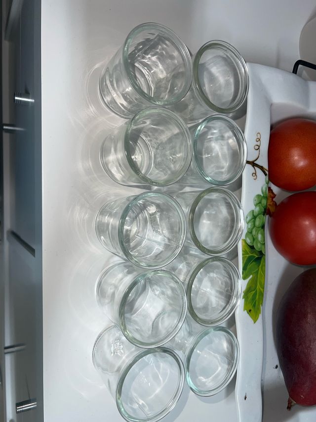 Vasitos de cristal para postre