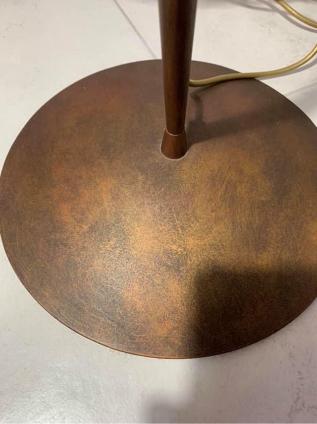 Lampada da terra con fiori in vetro di Murano