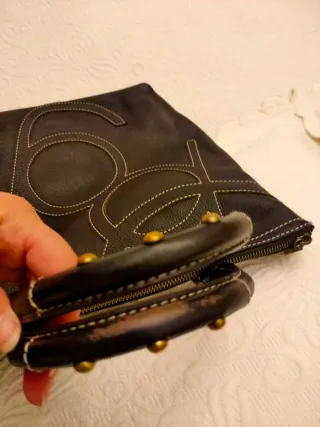 Bolso Purificación García Marrón Piel