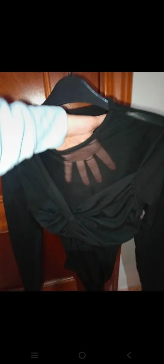 Body negro Shein transparente