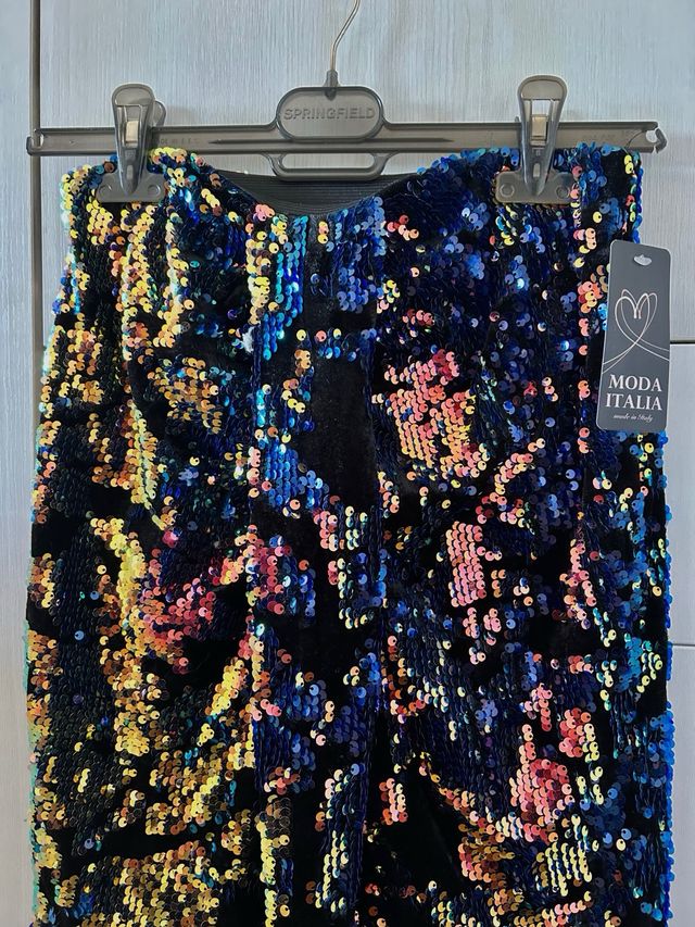 Falda lentejuelas colores