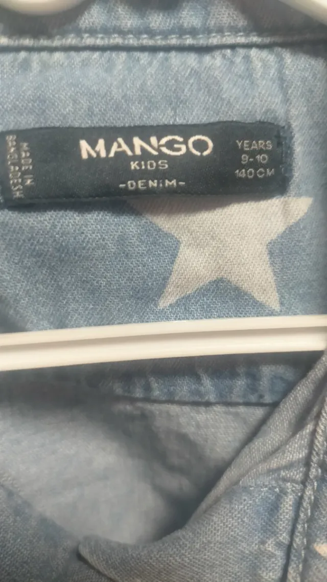 Camiseta vaquera niña estrellas