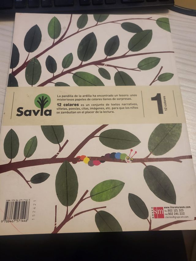 Lecturas: 12 colores. 1 Primaria. Savia